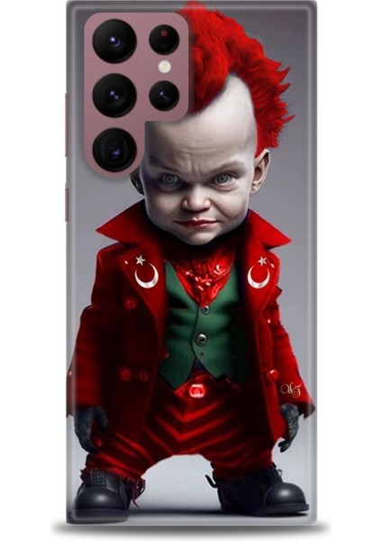 Samsung Galaxy S22 Ultra Hd Baskılı Kılıf + Seramik Tam Kaplayan Ekran Koruyucu 248