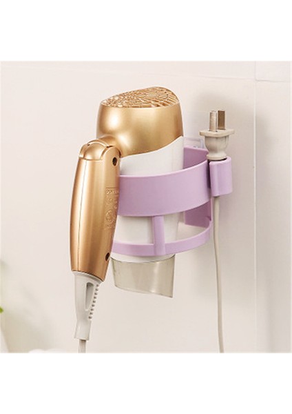Radom 1 Adet Saç Kurutma Makinesi Tutucu Blower Organizatör Yapışkanlı Duvara Monte Tırnak Hiçbir Sondaj Paslanmaz Çelik Spiral Banyo Için Standı (Yurt Dışından)