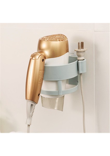 Radom 1 Adet Saç Kurutma Makinesi Tutucu Blower Organizatör Yapışkanlı Duvara Monte Tırnak Hiçbir Sondaj Paslanmaz Çelik Spiral Banyo Için Standı (Yurt Dışından)