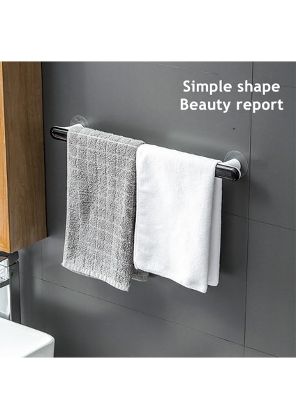Siyah Uzun Banyo Malzemeleri Banyo Rafı Havlu Askısı Yumruk Tuvalet Banyo Vantuz Askısı Havlu Askısı Iskandinav Basit Yaratıcı Çubuk (Yurt Dışından) fırsatları