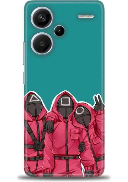 Xiaomi Redmi Note 13 Pro Plus Hd Baskılı Kılıf + Seramik Tam Kaplayan Ekran Koruyucu 290