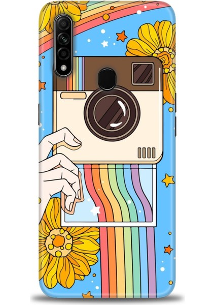 Oppo A31 Kılıf Hd Baskılı Kılıf + Seramik Tam Kaplayan Ekran Koruyucu 444