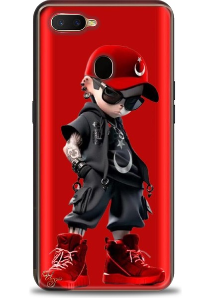 Oppo A5S Kılıf Hd Baskılı Kılıf + Seramik Tam Kaplayan Ekran Koruyucu 250
