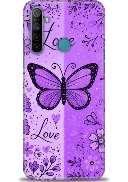 Realme C3 Kılıf Hd Baskılı Kılıf + Seramik Tam Kaplayan Ekran Koruyucu 298