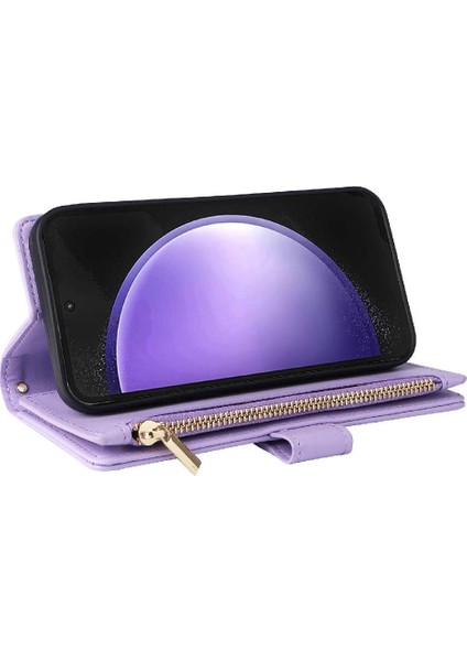 Samsung Galaxy S24 Fe Kayış Kart Yuvaları Için Flip Case Darbeye Cüzdan (Yurt Dışından)