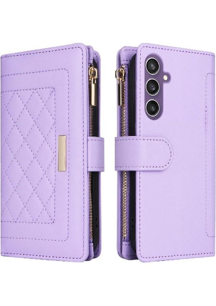 Samsung Galaxy S24 Fe Kayış Kart Yuvaları Için Flip Case Darbeye Cüzdan (Yurt Dışından)