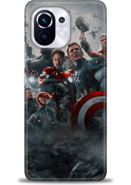 Xiaomi Mi 11 Kılıf Hd Baskılı Kılıf + Seramik Tam Kaplayan Ekran Koruyucu 98