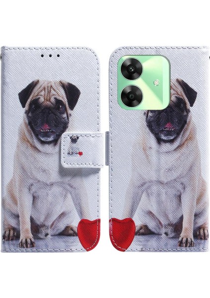 Realme C63 Pu Deri Manyetik Kapatma Boyalı Cüzdan Kartı Için Flip Case (Yurt Dışından)
