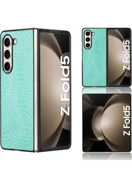 Samsung Galaxy Z Için Şık Klasik Durumda Kat 5 Klasik Timsah Moda (Yurt Dışından)