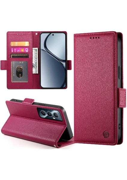 Realme C65 Flip Cüzdan Günlük Kullanım Kart Yuvaları Iş Için Flip Case (Yurt Dışından)