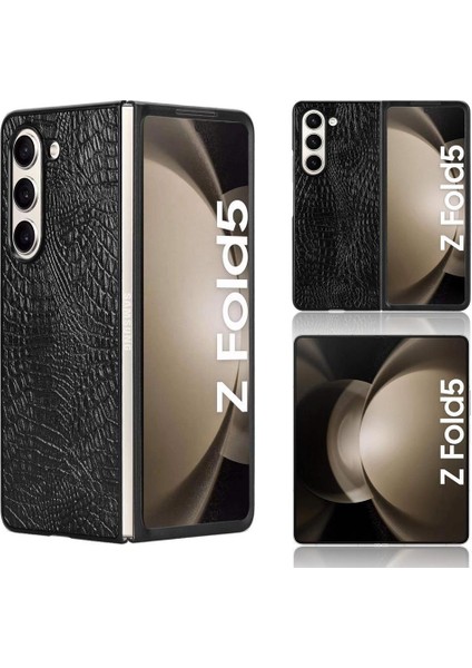 Samsung Galaxy Z Için Şık Klasik Durumda Kat 5 Klasik Timsah Moda (Yurt Dışından)