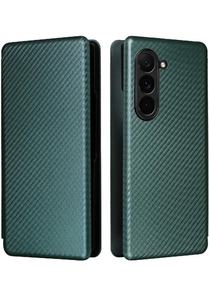 Samsung Galaxy Z Için Flip Case Kart Tutucu Kickstand Fiber ile 6 5g Kat (Yurt Dışından)