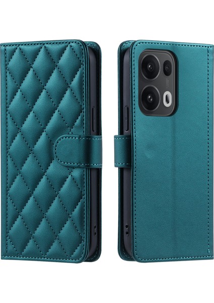 Oppo Reno 13 Pro 5g Manyetik Deri Kapaklı Ince Cüzdan Kılıfı Kickstandp Çıkarılabilir Askı Ipi (Yurt Dışından)