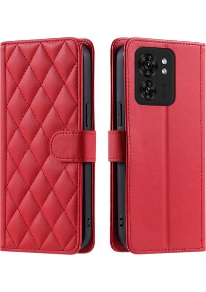 Motorola Edge 40 Manyetik Deri Kapaklı Ince Cüzdan Kılıfı Kickstandp Çıkarılabilir Askı Ipi (Yurt Dışından)