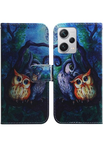 Xiaomi Redmi Not 12 Için Flip Case Pro Artı Boyalı Pu Deri Cüzdan (Yurt Dışından)