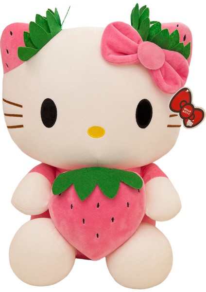 35CM Sevimli Hello Kitty Peluş Oyuncak Anime Sevimli Yastık Bebek Doldurulmuş Hayvan Çocuk Peluş Oyuncak Dekoratif Peluş (Yurt Dışından)