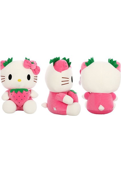 35CM Sevimli Hello Kitty Peluş Oyuncak Anime Sevimli Yastık Bebek Doldurulmuş Hayvan Çocuk Peluş Oyuncak Dekoratif Peluş (Yurt Dışından)
