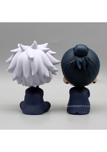 10CM Jujutsu Kaisen Mini Figür Satoru Gojo Figür Aksiyon Geto Suguru Heykeli Q Versiyonu Anime Modeli Pvc Koleksiyon Oyuncak Heykeli (Yurt Dışından)