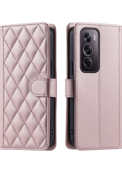 Oppo Reno 12 Pro 5g Manyetik Deri Kapaklı Ince Cüzdan Kılıfı Kickstandp Çıkarılabilir Askı Ipi (Yurt Dışından)