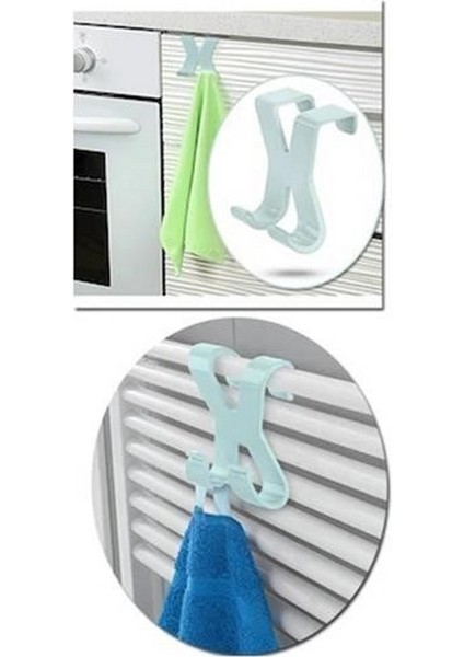 Mutfak Banyo Dolap Kapağına Takılan Meta Havlu Askılığı Aparatı