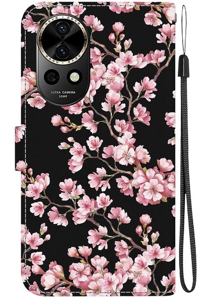 Huawei Nova 12 Için Kılıf Pu Deri Kart Yuvaları Manyetik Kapatma Cüzdan (Yurt Dışından)