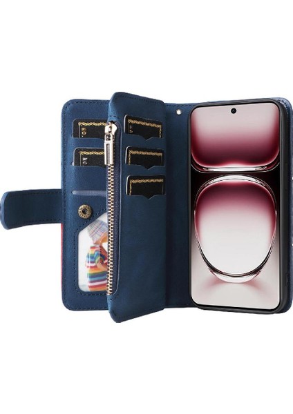 Oppo Oppo 12 Pro 5g Dokuz Kart Yuvaları Iki Renkli Dikiş Kickstand Için Kılıf (Yurt Dışından) fırsatları