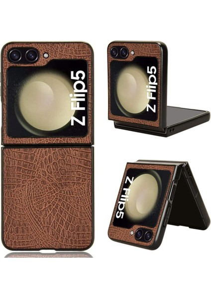 Samsung Galaxy Z Flip 5 Uyumluluk Klasik Için Şık Klasik Durumda (Yurt Dışından)