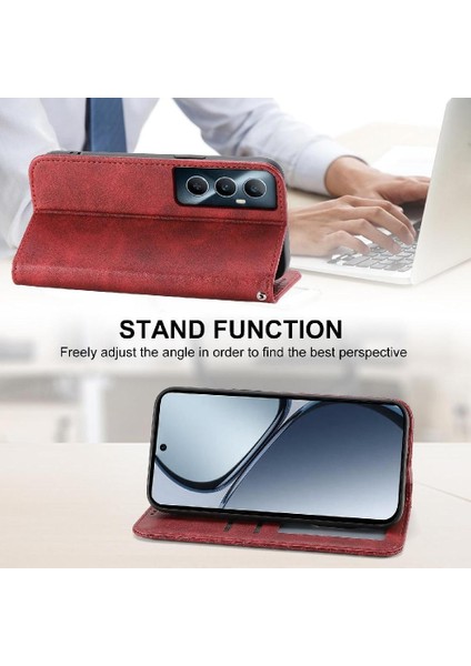 Realme C65 Eşkenar Dörtgen Şekli Günlük Kullanım Için Flip Case El Kayışı Standı Cüzdan (Yurt Dışından) fırsatları