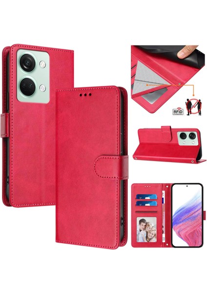 Oneplus Nord 3 Flip Book Deri Cüzdan Çapraz Askılı Bileklik Bileklik Rfıd Engelleme Kılıfı (Yurt Dışından)