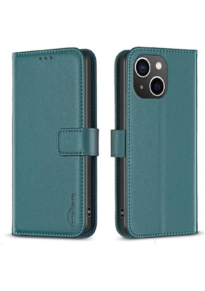 IPhone 13 Cüzdan Çok Renkli Deri Çanta Iş Yuvası Için Flip Case (Yurt Dışından)