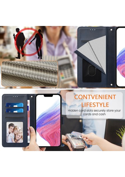 Realme Gt7 Flip Book Deri Cüzdan Çapraz Askılı Bileklik Bileklik Rfıd Engelleme Kılıfı (Yurt Dışından)