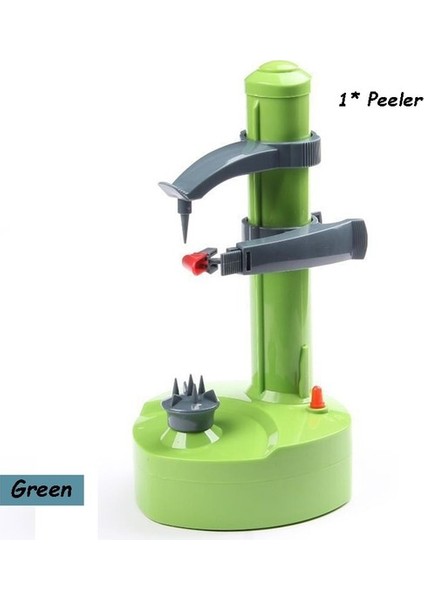 Mkjınmeı Yeşil Pil Tarzı Elektrikli Spiral Elma Soyucu Patates Zester Meyve ve Sebze Soyma Makinesi Için Rende Dilimleme Mutfak Aracı Gadget Aksesuarları (Yurt Dışından)