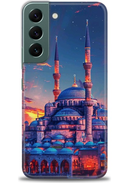 Samsung Galaxy S22 Hd Baskılı Kılıf + Seramik Tam Kaplayan Ekran Koruyucu 227