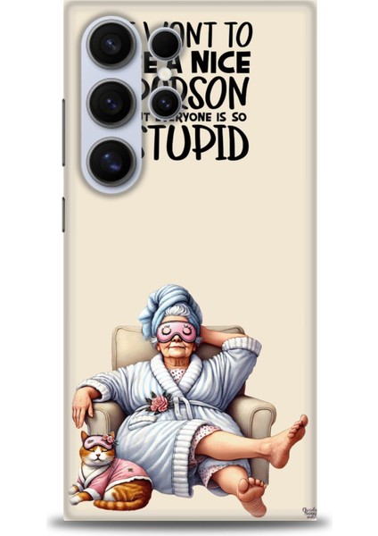 Samsung Galaxy S24 Ultra Hd Baskılı Kılıf + Seramik Tam Kaplayan Ekran Koruyucu 45