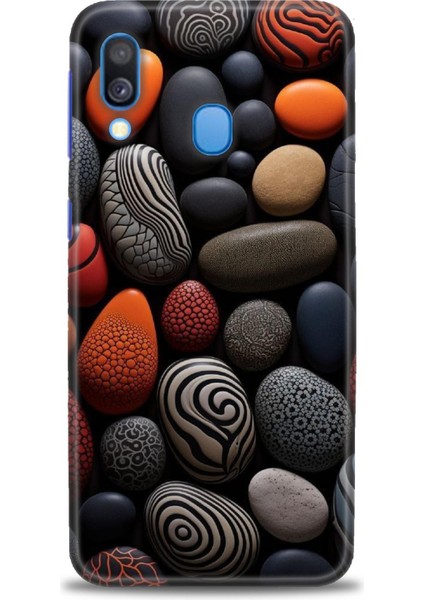 Samsung Galaxy A40 Hd Baskılı Kılıf + Seramik Tam Kaplayan Ekran Koruyucu 344