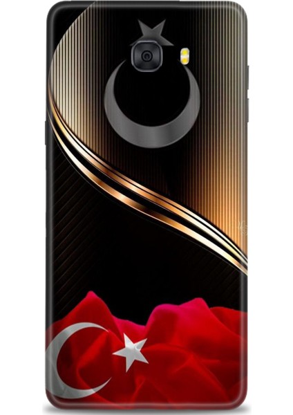 Samsung Galaxy C9 Pro Hd Baskılı Kılıf + Seramik Tam Kaplayan Ekran Koruyucu 33