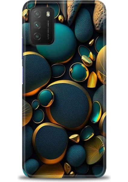 Xiaomi Poco M3 Kılıf Hd Baskılı Kılıf + Seramik Tam Kaplayan Ekran Koruyucu 345