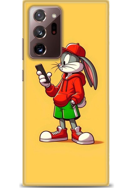 Samsung Galaxy Note 20 Hd Baskılı Kılıf + Seramik Tam Kaplayan Ekran Koruyucu 401