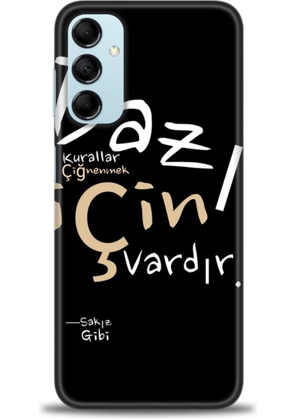 Samsung Galaxy M14 5g Hd Baskılı Kılıf + Seramik Tam Kaplayan Ekran Koruyucu 394
