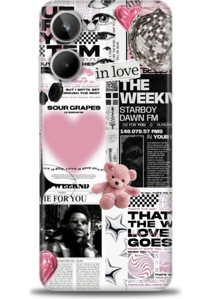 Realme 10 4g Kılıf Hd Baskılı Kılıf + Seramik Tam Kaplayan Ekran Koruyucu 204