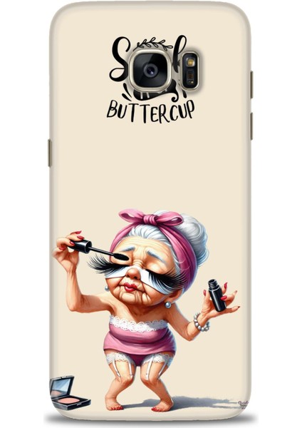 Samsung Galaxy S7 Edge Hd Baskılı Kılıf + Seramik Tam Kaplayan Ekran Koruyucu 50