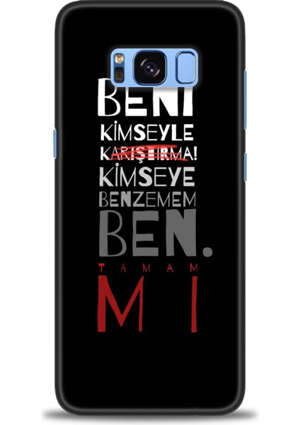 Samsung Galaxy S8 Hd Baskılı Kılıf + Seramik Tam Kaplayan Ekran Koruyucu 396