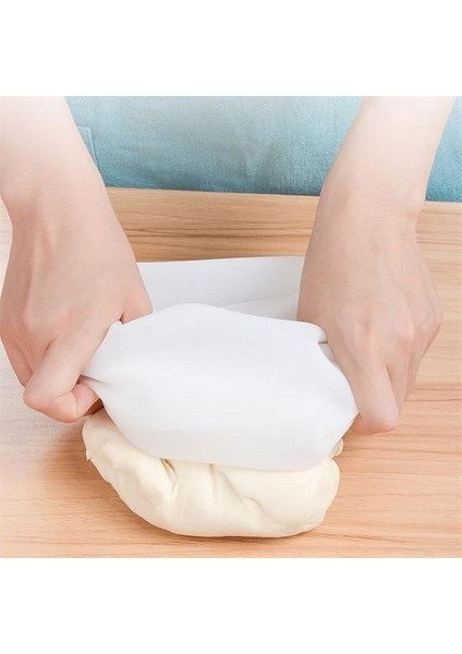 Orta Hamur Torbası Silikon Şeffaf Hamur Yoğurma Torbası Ekmek Makarna Mantı Hamuru Kolay Yo