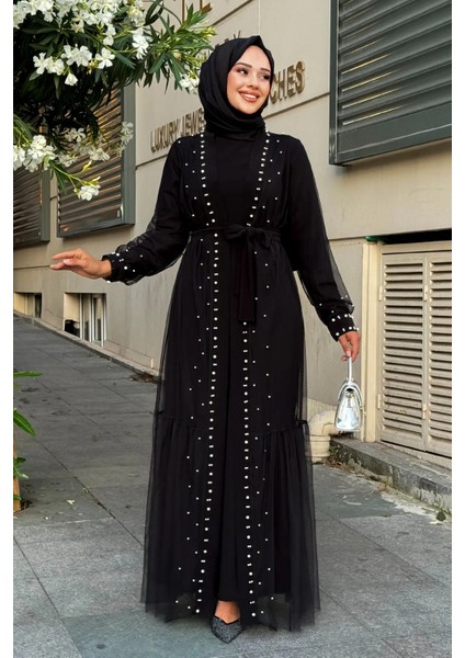 Inci Işlemeli Ikili Abaya Takım fiyatları