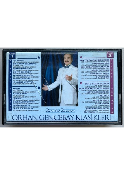 Orhan Gencebay Klasikleri Sizin Seçtikleriniz 2.albüm 2 Kaset (Orjnal Dönem Baskı) fiyatları