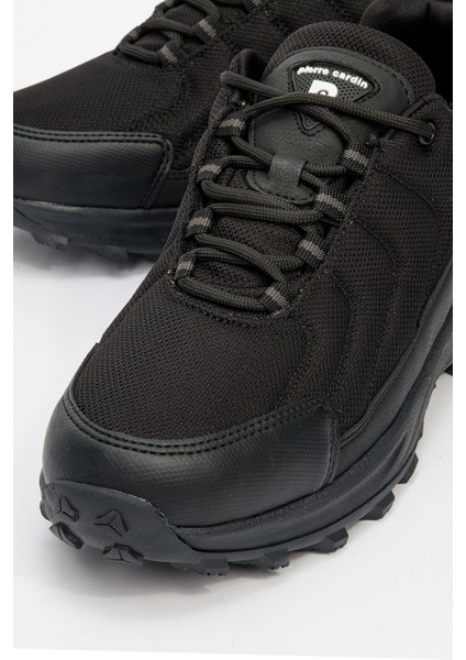 Erkek Kalın Taban Bağcıklı Comfort Outdoor Sneaker Pc 023 Yukanay Siyah