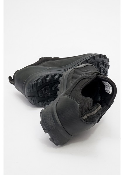 Erkek Kalın Taban Bağcıklı Comfort Outdoor Sneaker Pc 023 Yukanay Siyah