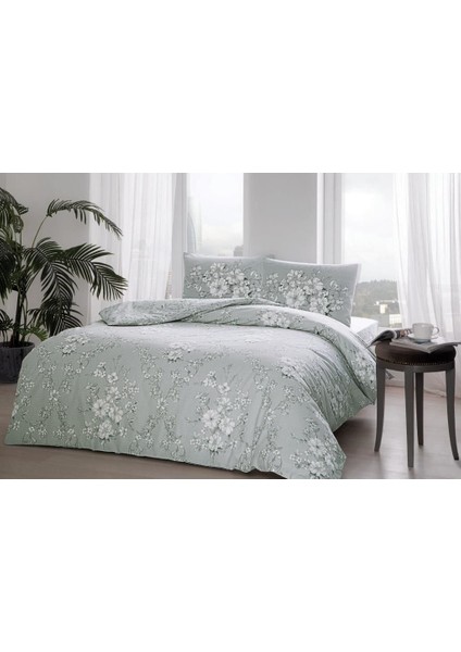 Mulvxurg URG02 Çift Kişilik Nevresim Takımı Lily Gri (Mulvix)