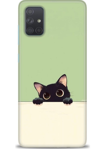 Samsung Galaxy A71 Hd Baskılı Kılıf + Seramik Tam Kaplayan Ekran Koruyucu 68