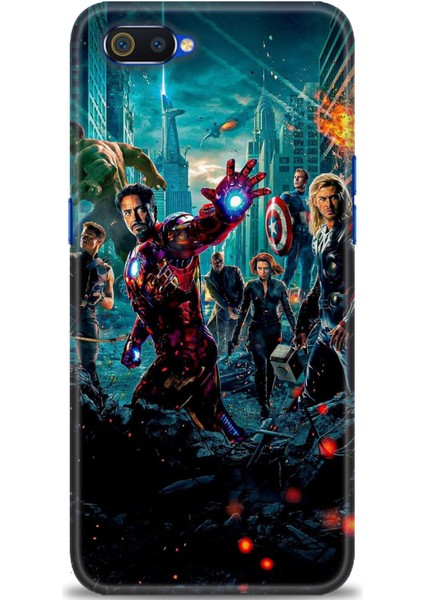Realme C2 Kılıf Hd Baskılı Kılıf + Seramik Tam Kaplayan Ekran Koruyucu 100